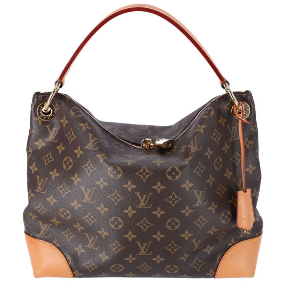 Louis Vuitton Handbags - Louis Vuitton Berri PM Monogram Shoulder Bag Hobo M41623 Brown
